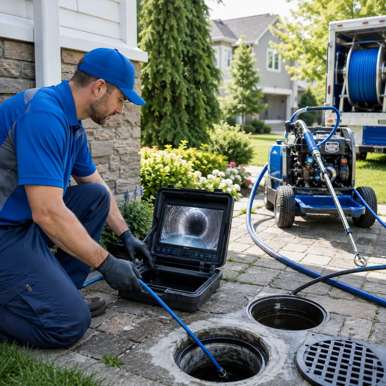Outdoor drain cleaning professionals serving Luxemburg, WI
